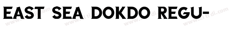 East Sea Dokdo Regu字体转换